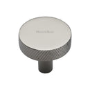 Heritage Brass Knurled Disc Cabinet Knob