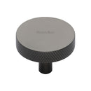 Heritage Brass Knurled Disc Cabinet Knob