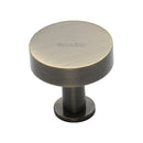 Heritage Brass Disc Cabinet Knob With Base
