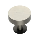 Heritage Brass Disc Cabinet Knob With Base
