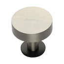 Heritage Brass Disc Cabinet Knob With Base