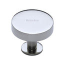 Heritage Brass Disc Cabinet Knob With Base