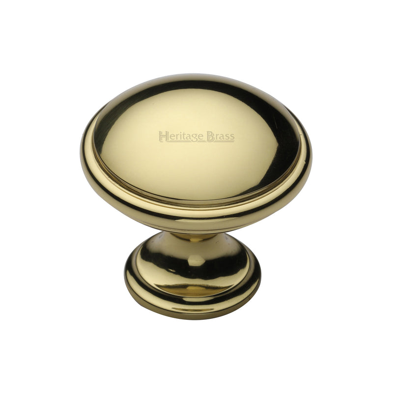 Heritage Brass Domed Cabinet Knob