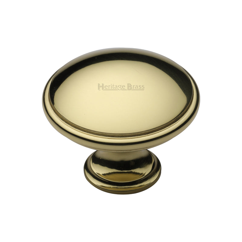 Heritage Brass Domed Cabinet Knob