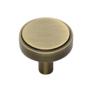 Heritage Brass Stepped Disc Cabinet Knob