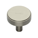Heritage Brass Stepped Disc Cabinet Knob