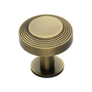 Heritage Brass Ridge Cabinet Knob with Rose