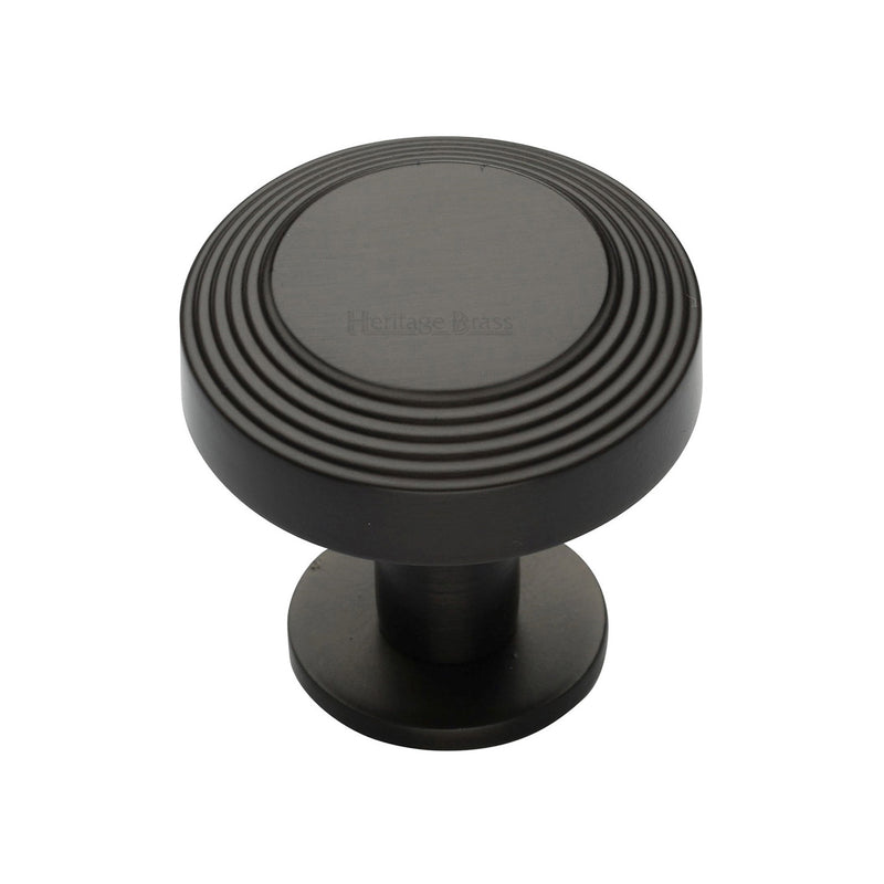 Heritage Brass Ridge Cabinet Knob with Rose