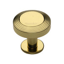 Heritage Brass Ridge Cabinet Knob with Rose