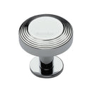 Heritage Brass Ridge Cabinet Knob with Rose
