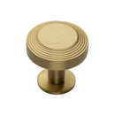 Heritage Brass Ridge Cabinet Knob with Rose