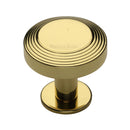 Heritage Brass Ridge Cabinet Knob with Rose