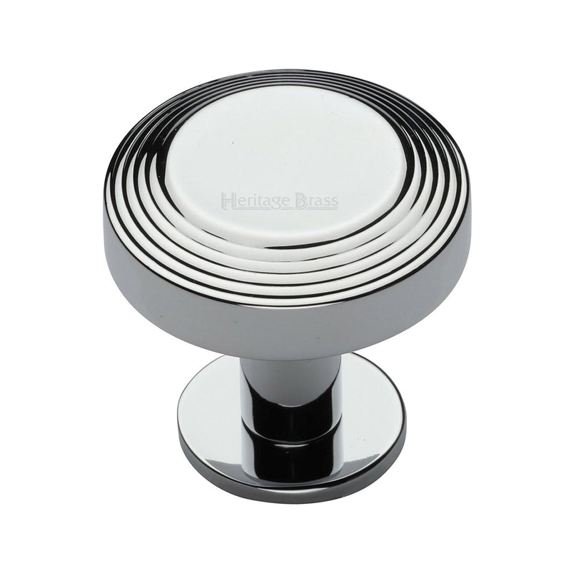 Heritage Brass Ridge Cabinet Knob with Rose