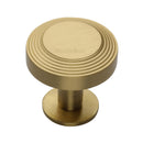 Heritage Brass Ridge Cabinet Knob with Rose