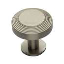 Heritage Brass Ridge Cabinet Knob with Rose