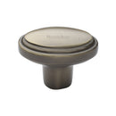 Heritage Brass Stepped Oval Cabinet Knob