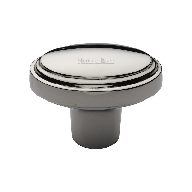 Heritage Brass Stepped Oval Cabinet Knob
