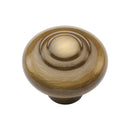 Heritage Brass Round Bead Cabinet Knob