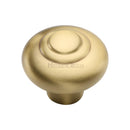 Heritage Brass Round Bead Cabinet Knob