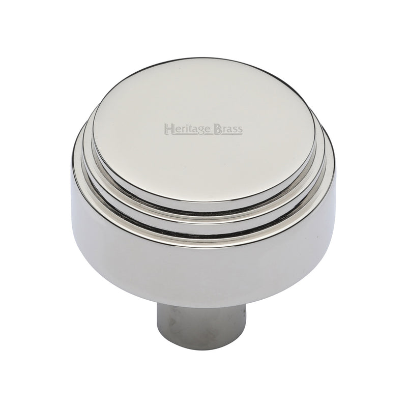 Heritage Brass Round Deco Cabinet Knob