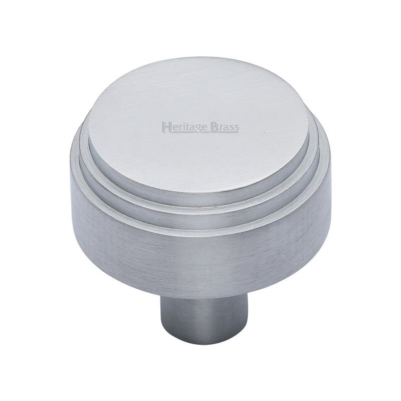 Heritage Brass Round Deco Cabinet Knob