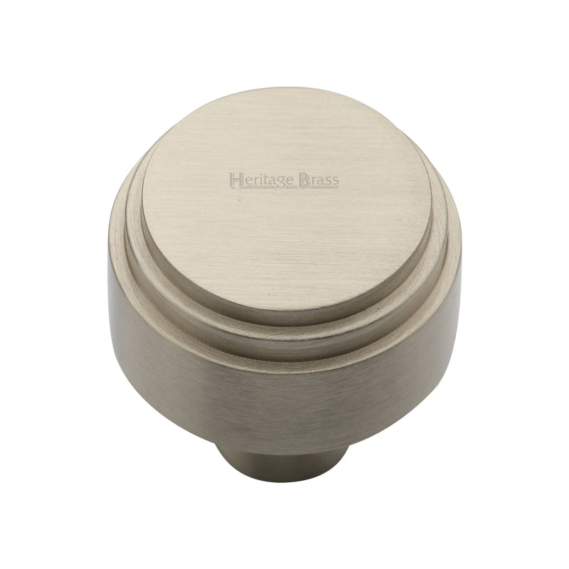Heritage Brass Round Deco Cabinet Knob