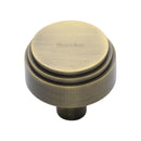 Heritage Brass Round Deco Cabinet Knob