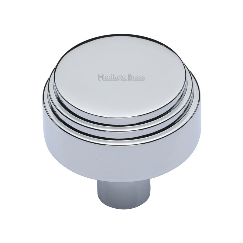 Heritage Brass Round Deco Cabinet Knob