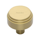 Heritage Brass Round Deco Cabinet Knob