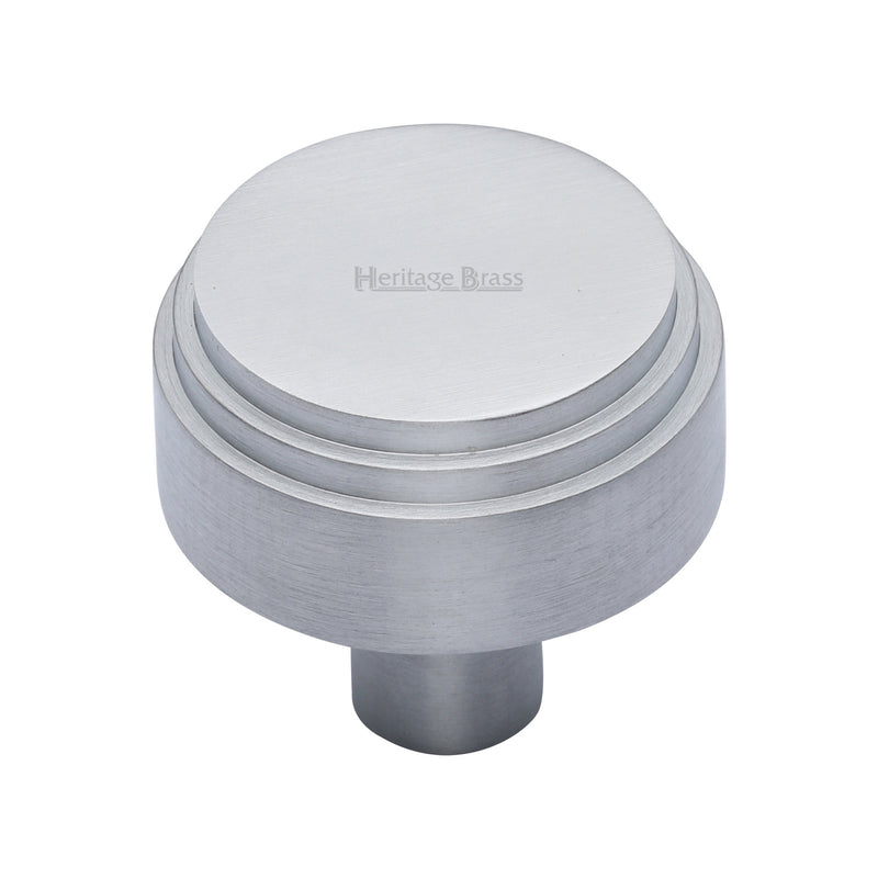 Heritage Brass Round Deco Cabinet Knob