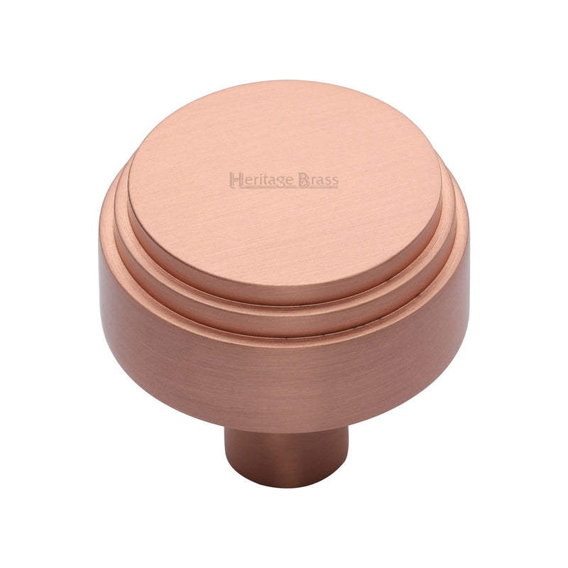 Heritage Brass Round Deco Cabinet Knob