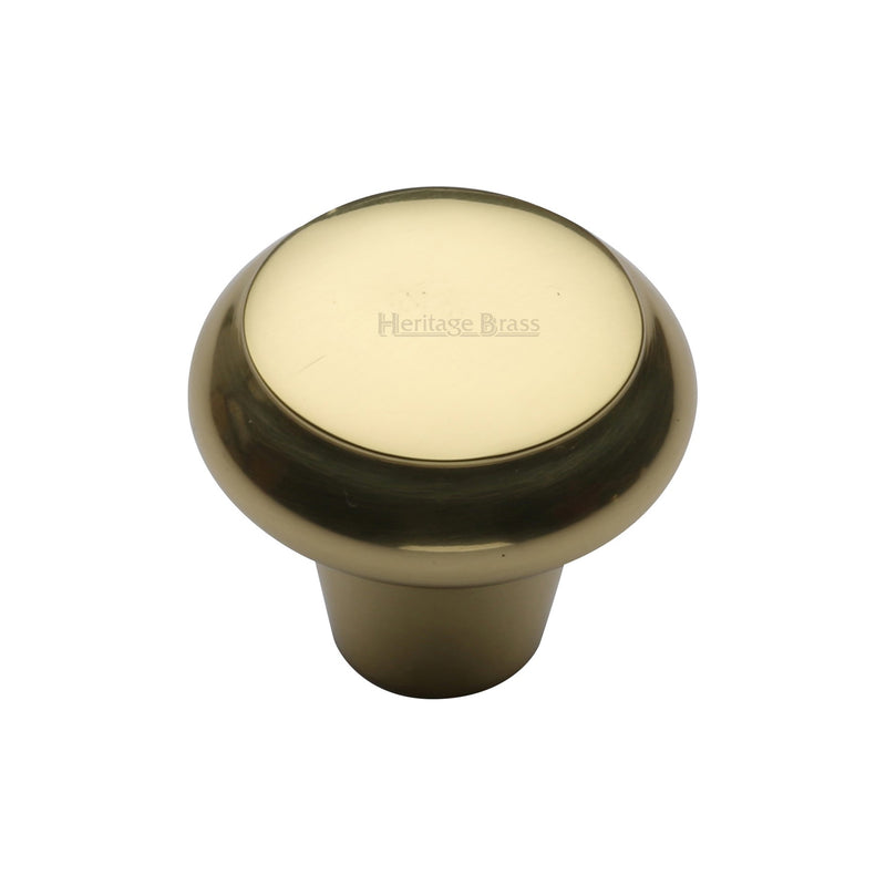 Heritage Brass Round Edge Cabinet Knob