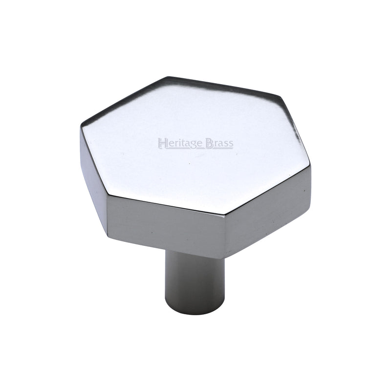 Heritage Brass Hexagon Cabinet Knob