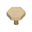 Heritage Brass Hexagon Cabinet Knob