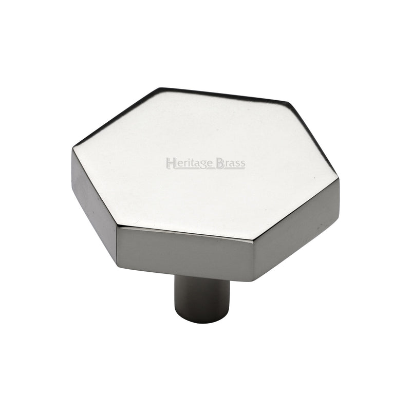 Heritage Brass Hexagon Cabinet Knob