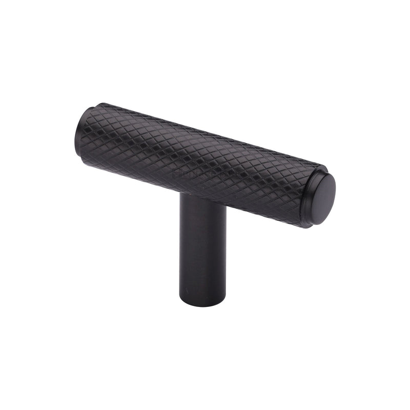 Heritage Brass Knurled T-Bar Cabinet Knob