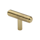 Heritage Brass Knurled T-Bar Cabinet Knob