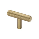 Heritage Brass Knurled T-Bar Cabinet Knob
