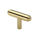 Heritage Brass Stepped T-Bar Cabinet Knob