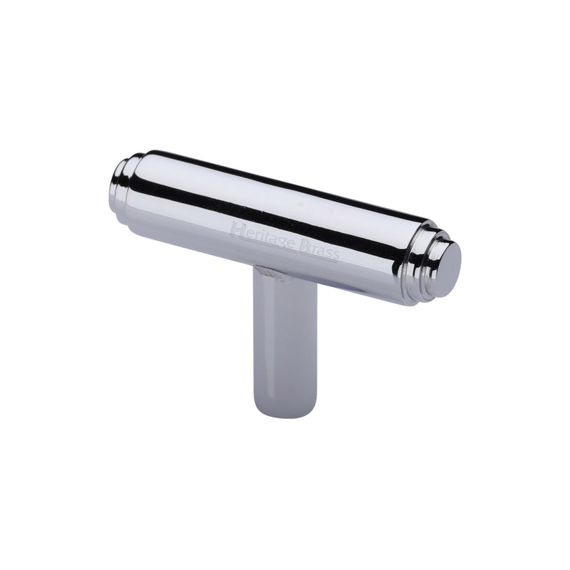 Heritage Brass Stepped T-Bar Cabinet Knob