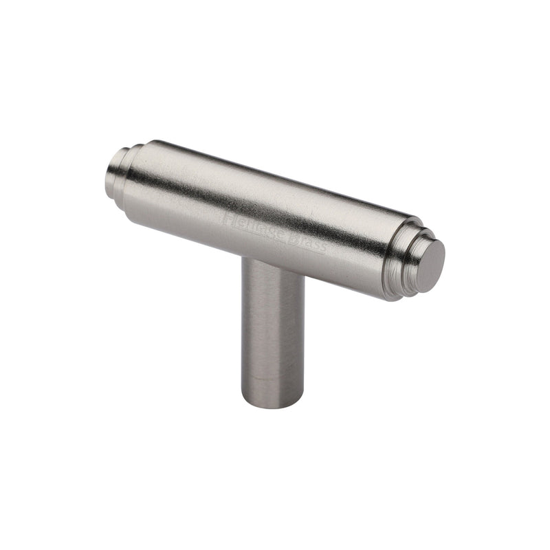Heritage Brass Stepped T-Bar Cabinet Knob
