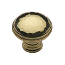 Heritage Brass Diamond Cut Cabinet Knob.