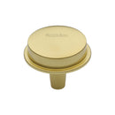 Heritage Brass Flat Round Knob