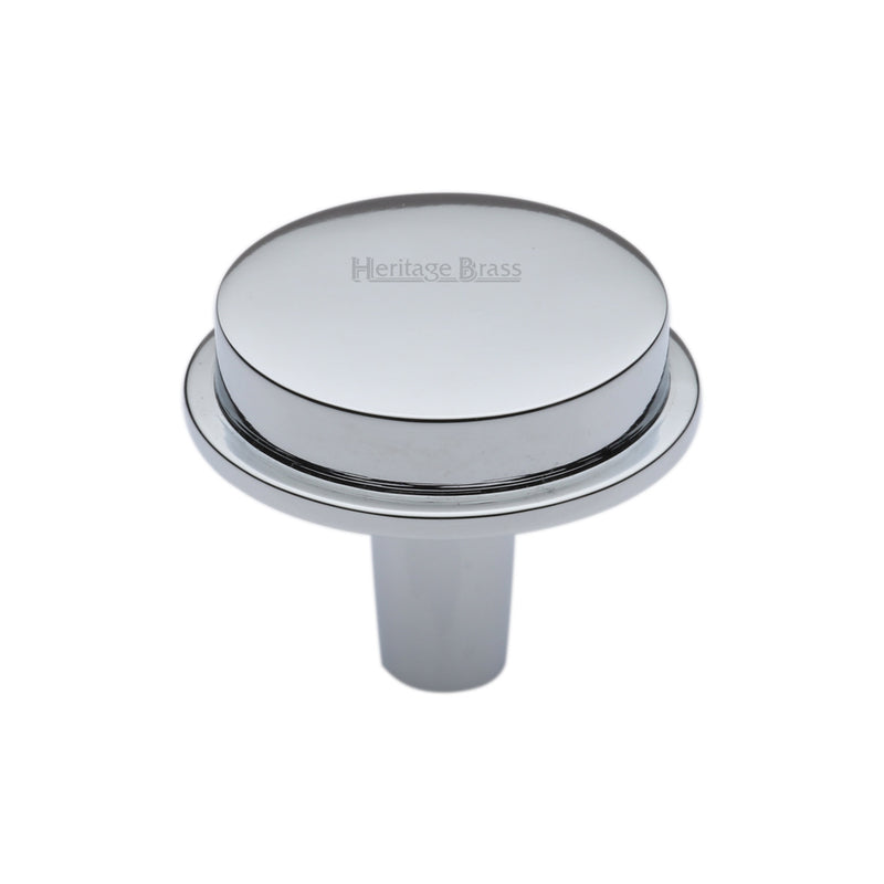 Heritage Brass Flat Round Knob