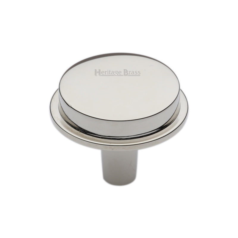 Heritage Brass Flat Round Knob