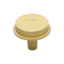 Heritage Brass Flat Round Knob