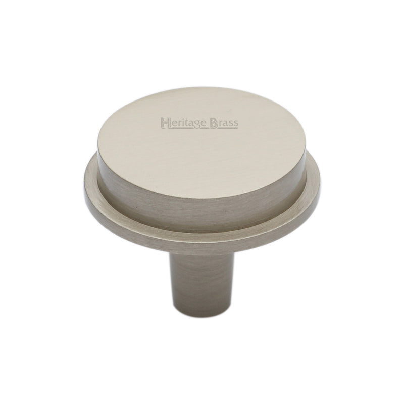 Heritage Brass Flat Round Knob