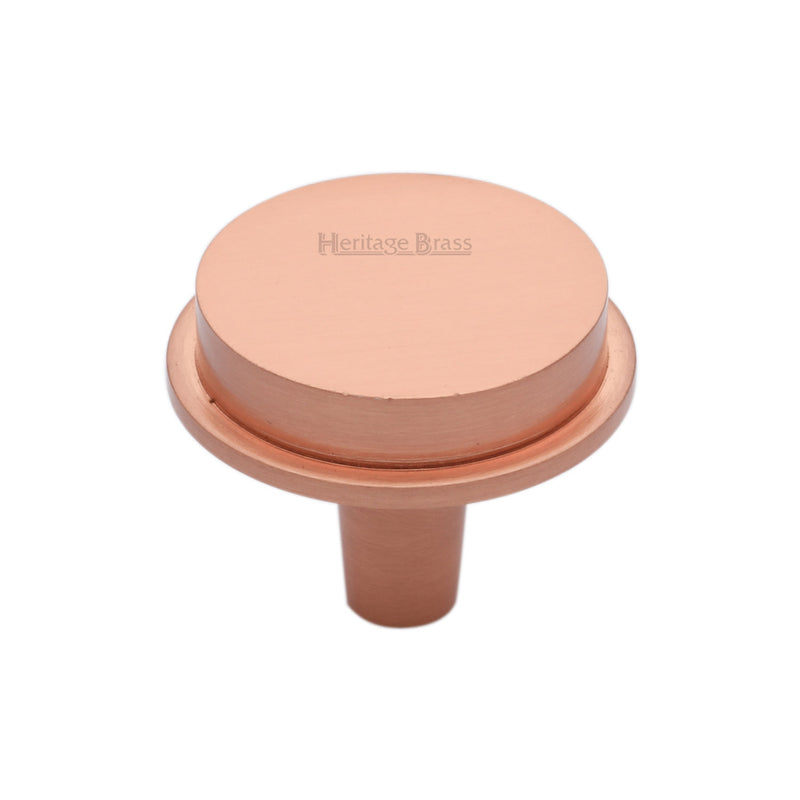 Heritage Brass Flat Round Knob