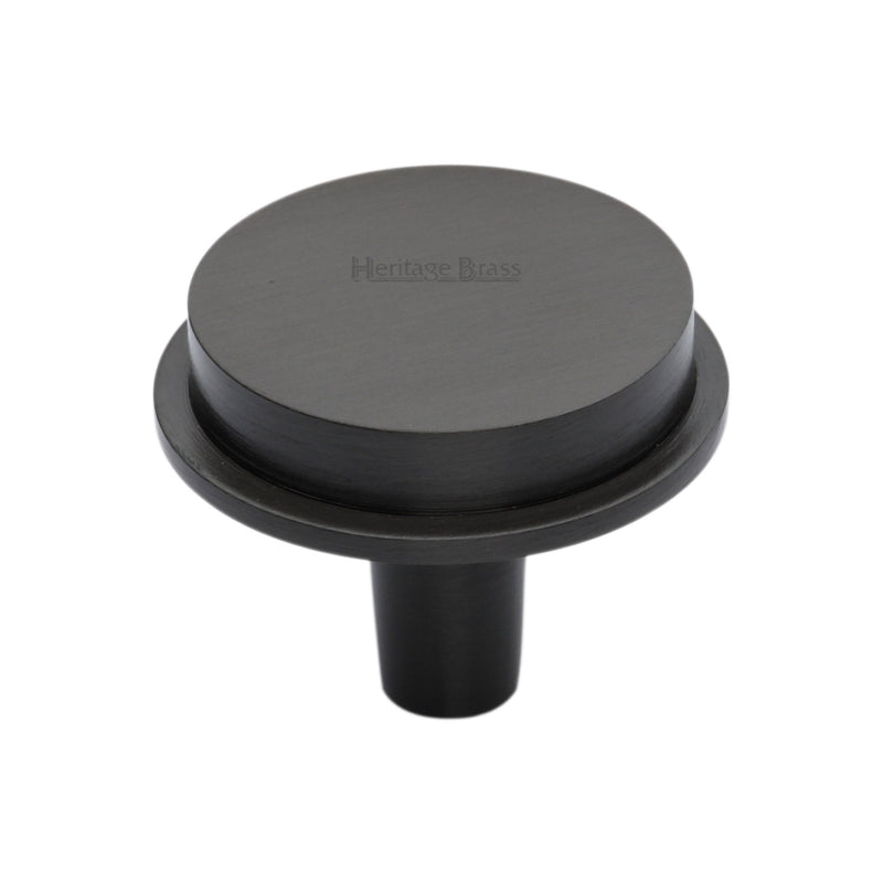 Heritage Brass Flat Round Knob