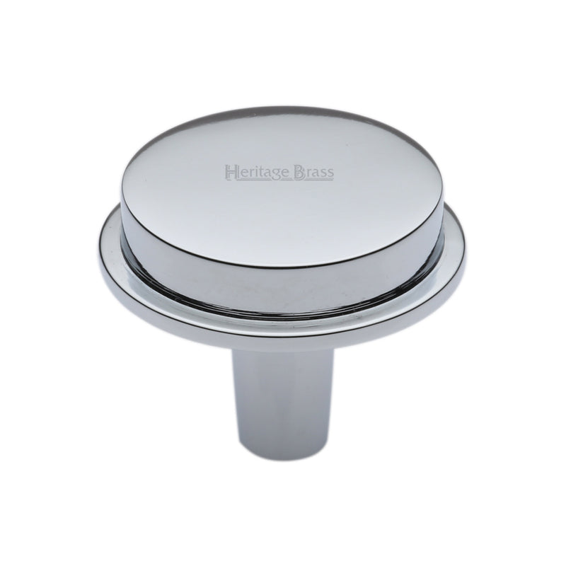 Heritage Brass Flat Round Knob